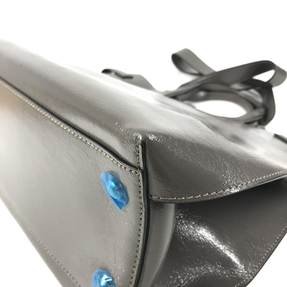 BURBERRY 8006616 ビジネスバッグ ロゴ 2WAYバッグ ショルダーバッグ トートバッグ ハンドバッグ レザー ユニセックス グレー