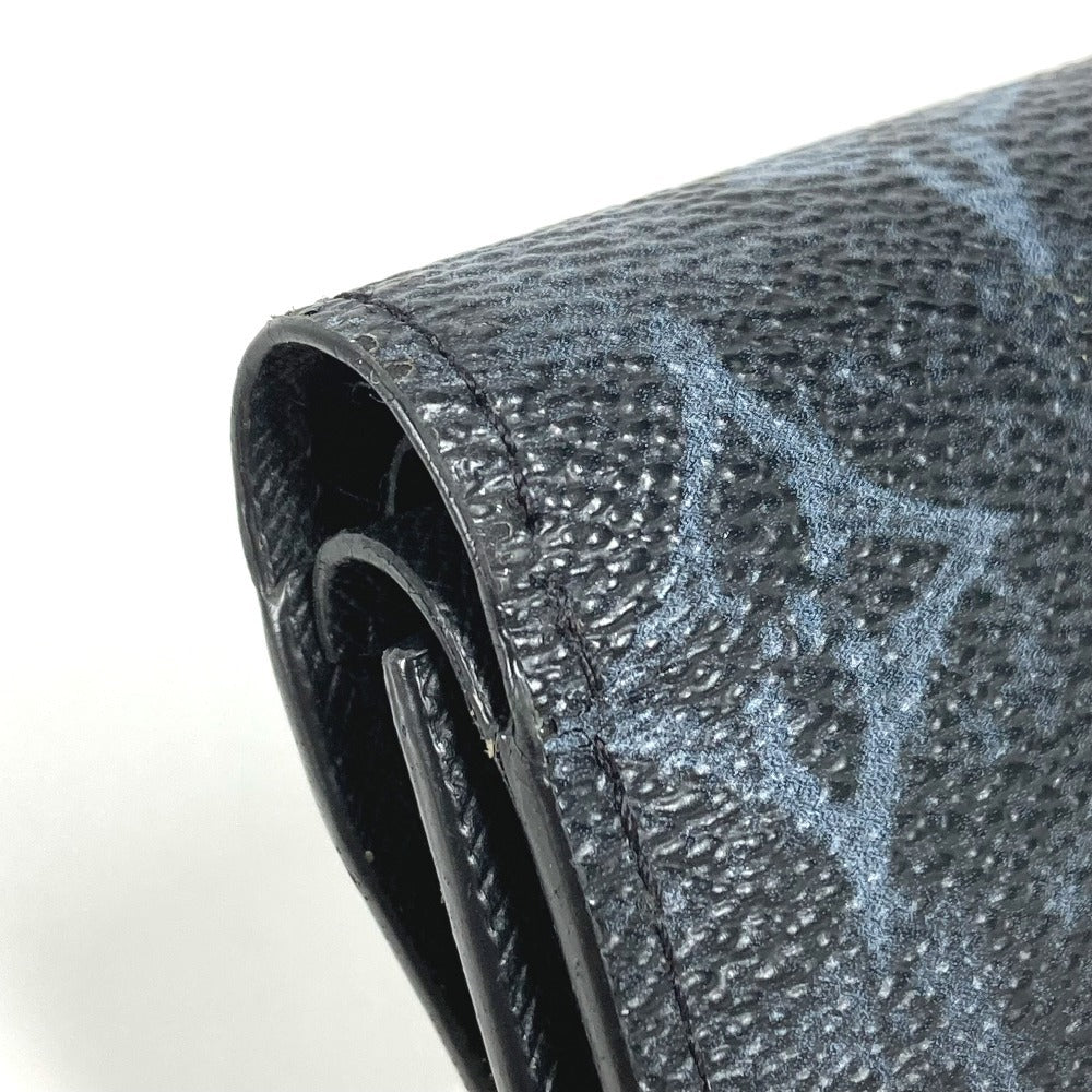 LOUIS VUITTON M69998 モノグラムパステル オーガナイザー･ドゥポッシュ ストラップ付き ショルダーウォレット 財布 3つ折り財布 レザー ユニセックス ネイビー