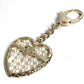 CHANEL ABG045 B25A Heart CC Coco Mark Logo Faux Pearl Rhinestone Bag Charm Chain Keychain Metal Women's Gold