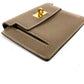 HERMES H Logo Kelly Pocket Compact Wallet/Coin Purse, Epson, Unisex, Etoupe, Gray