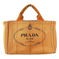 PRADA Canapa Logo กระเป๋าถือ กระเป๋าสะพายข้าง กระเป๋าโท้ท แคนวาส สตรี สีส้ม