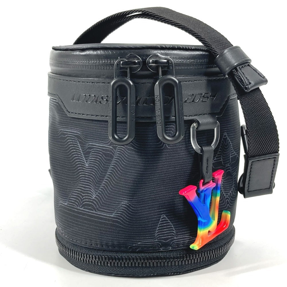 LOUIS VUITTON M45604 ルイ・ヴィトン 2054 エクスパンダブル ポロション カバン 斜め掛け ポーチ レインボー ショルダーバッグ レザー/ナイロン ユニセックス ブラック