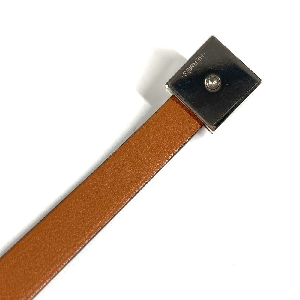 HERMES メドール アンフィニ ドゥブルトゥール ブレスレット アクセサリー 2重ブレス ブレスレット レザー ユニセックス ブラック