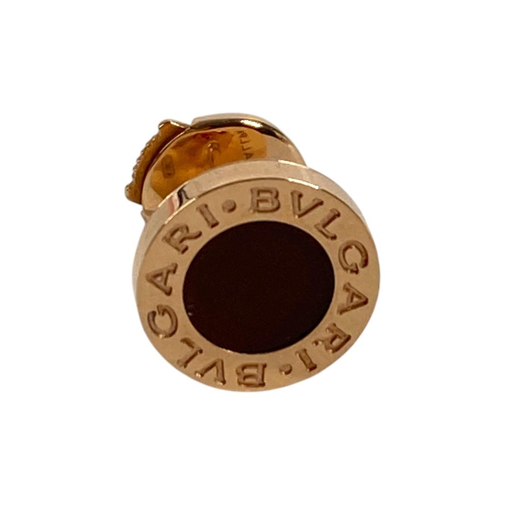 BVLGARI Gold 18K PG Carnelian Bvlgari Bvlgari Logo Single Earring, Au750, Unisex, Pink