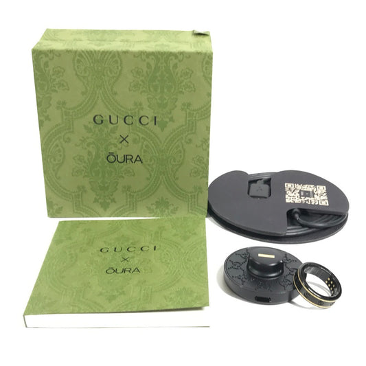GUCCI 705220 オーラ OURA スマートリング インターロッキングG アクセサリー 電子機器 リング・指輪 チタン ユニセックス ブラック