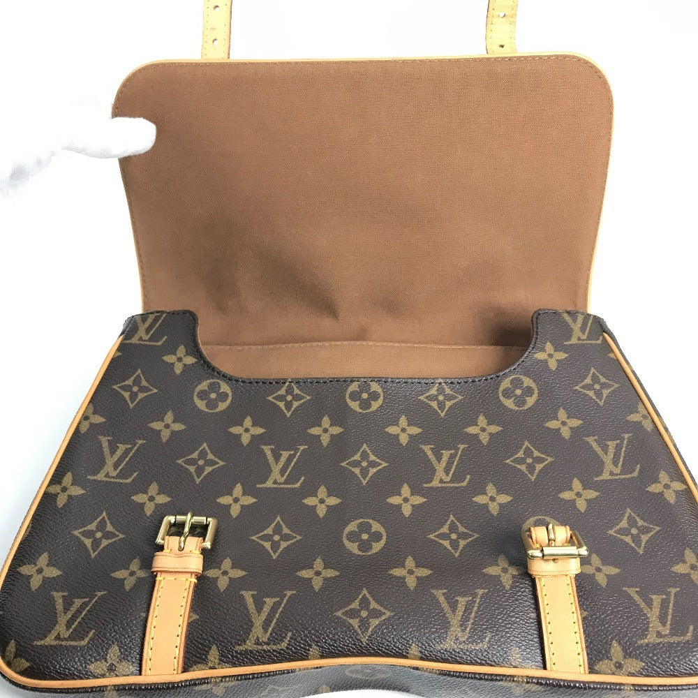 LOUIS VUITTON M51158 モノグラム カバン マレルサックアド 訳あり フラップ ハンドバッグ モノグラムキャンバス ユニセックス ブラウン