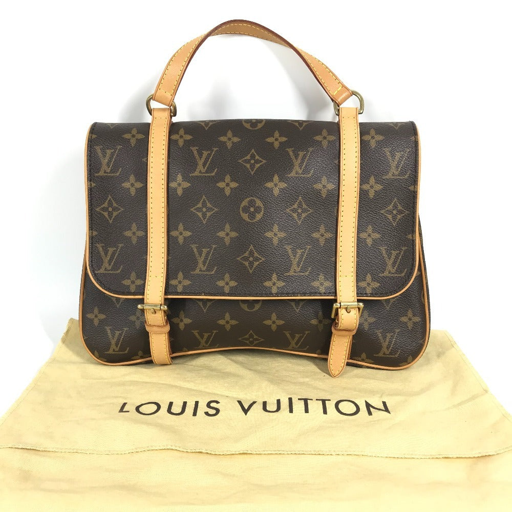 LOUIS VUITTON M51158 モノグラム カバン マレルサックアド 訳あり フラップ ハンドバッグ モノグラムキャンバス ユニセックス ブラウン