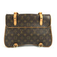 LOUIS VUITTON M51158 モノグラム カバン マレルサックアド 訳あり フラップ ハンドバッグ モノグラムキャンバス ユニセックス ブラウン