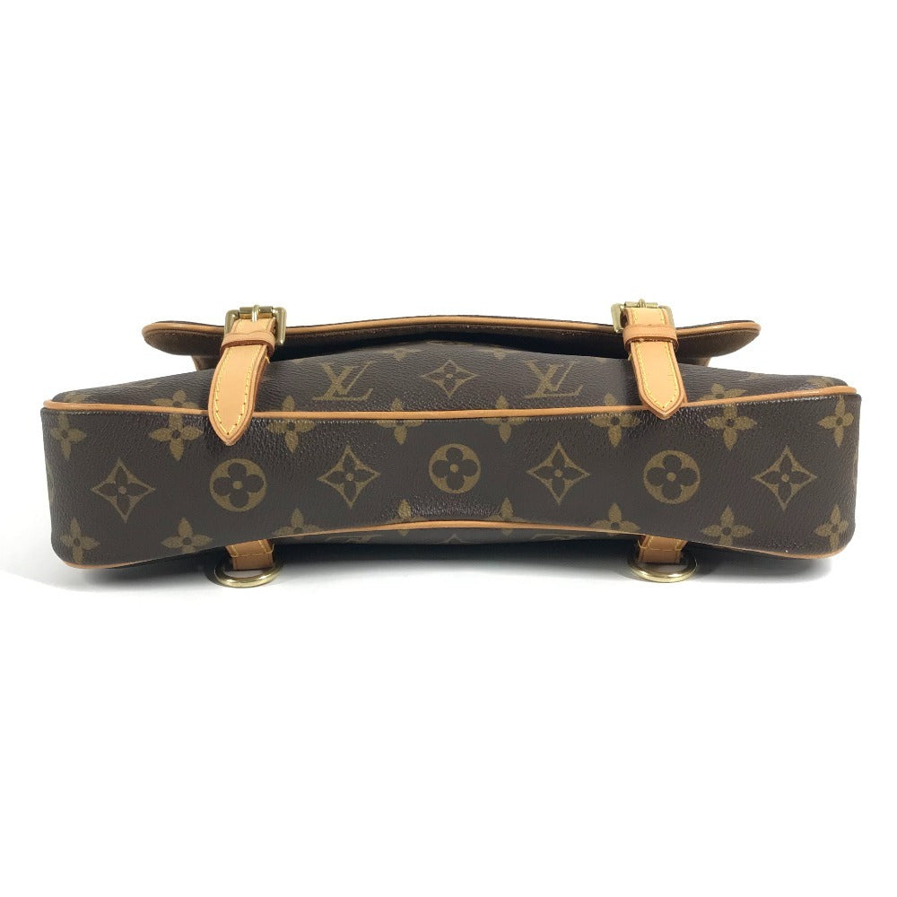 LOUIS VUITTON M51158 モノグラム カバン マレルサックアド 訳あり フラップ ハンドバッグ モノグラムキャンバス ユニセックス ブラウン