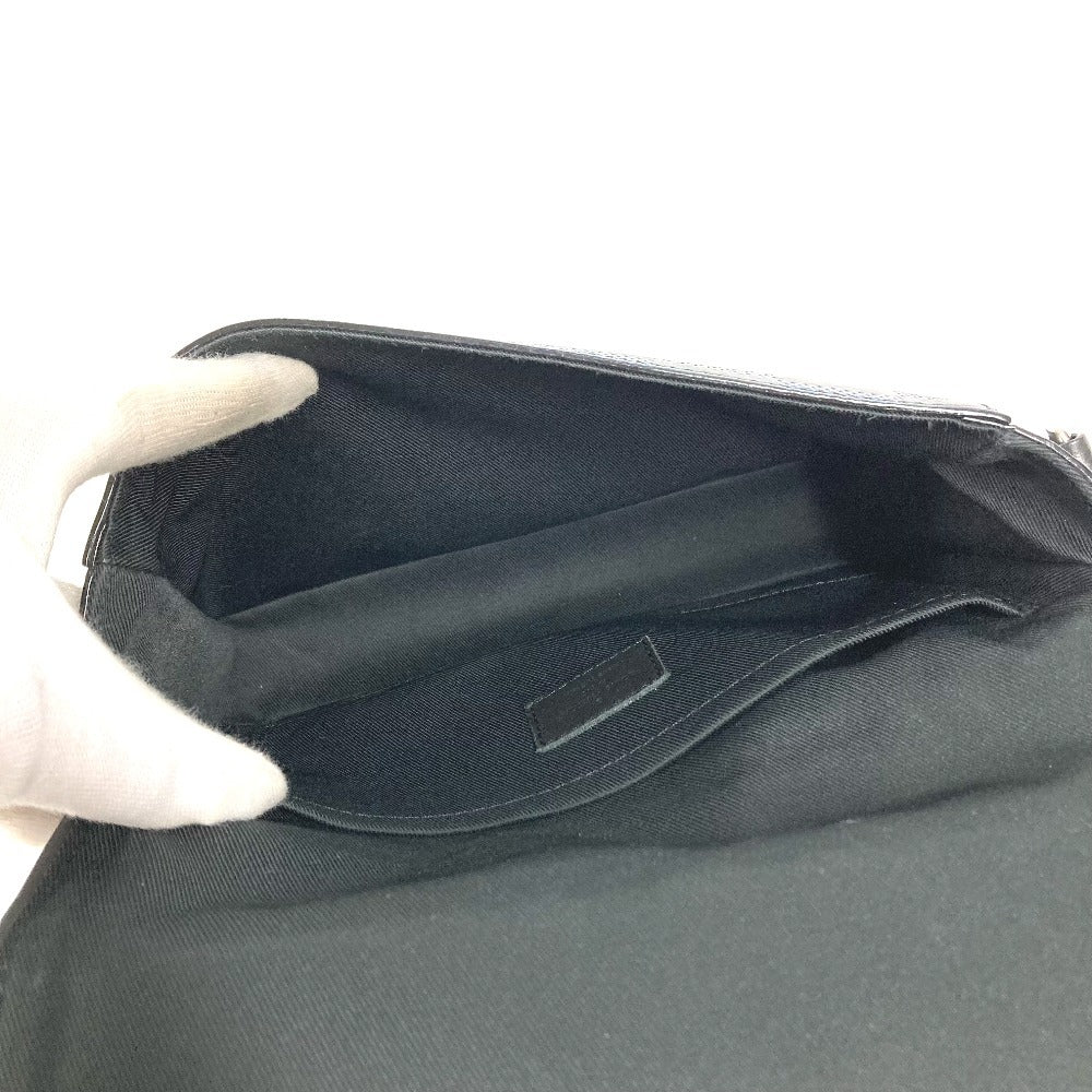 LOUIS VUITTON N50037 ダミエ アンフィニ 3D ステュディオ メッセンジャー カバン メッセンジャーバッグ 斜め掛け フラップ ショルダーバッグ レザー ユニセックス ブラック