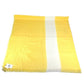 HERMES Bicolor Logo Leather Patch Leather Tag Large Stole Fringe Shawl Cashmere Unisex Yellow