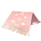 LOUIS VUITTON M77375 Monogram Scarf Reykjavik Gradient Large Stole Fringe Scarf Wool/Cashmere Unisex Rose Clair Pink