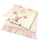 LOUIS VUITTON M77375 Monogram Scarf Reykjavik Gradient Large Stole Fringe Scarf Wool/Cashmere Unisex Rose Clair Pink
