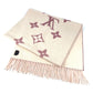 LOUIS VUITTON M77375 Monogram Scarf Reykjavik Gradient Large Stole Fringe Scarf Wool/Cashmere Unisex Rose Clair Pink