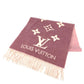 LOUIS VUITTON M77375 Monogram Scarf Reykjavik Gradient Large Stole Fringe Scarf Wool/Cashmere Unisex Rose Clair Pink