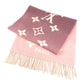 LOUIS VUITTON M77375 Monogram Scarf Reykjavik Gradient Large Stole Fringe Scarf Wool/Cashmere Unisex Rose Clair Pink