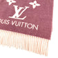 LOUIS VUITTON M77375 Monogram Scarf Reykjavik Gradient Large Stole Fringe Scarf Wool/Cashmere Unisex Rose Clair Pink