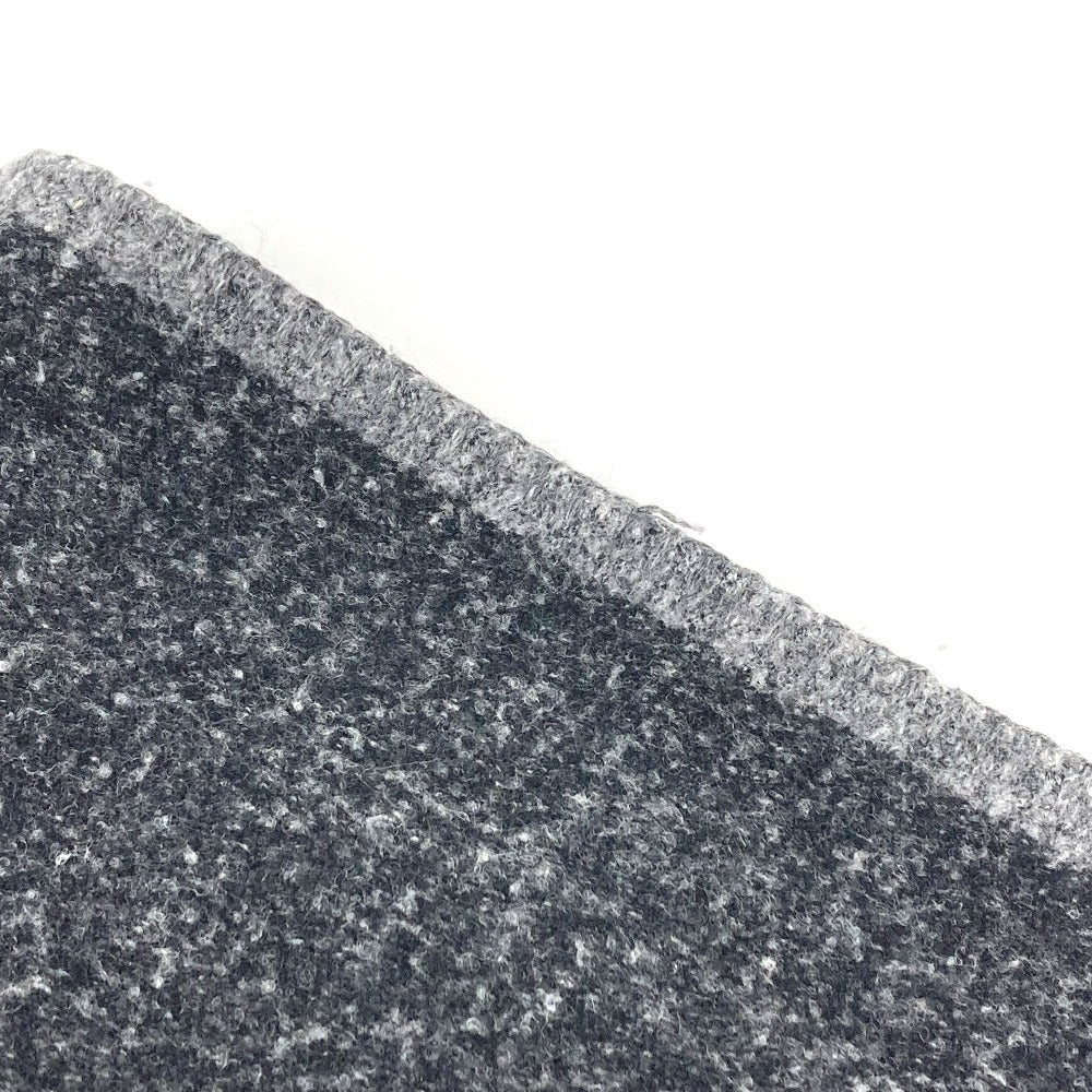 CHANEL 19K ロゴ 大判 ストール ブランケット マフラー カシミヤ ユニセックス グレー