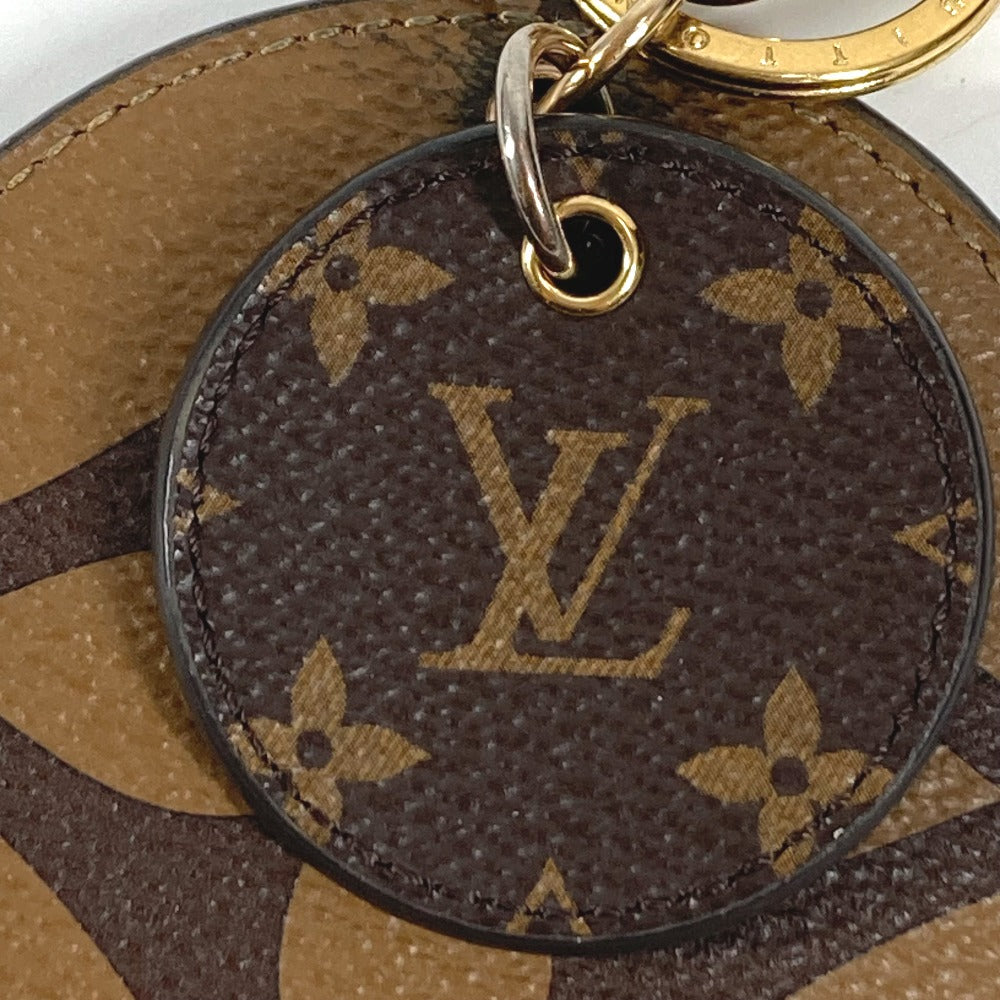 LOUIS VUITTON M69317 モノグラムジャイアント ポルトクレイリュストレ キーホルダー キーリング キーチェーン バッグチャーム モノグラムジャイアントキャンバス ユニセックス ブラウン