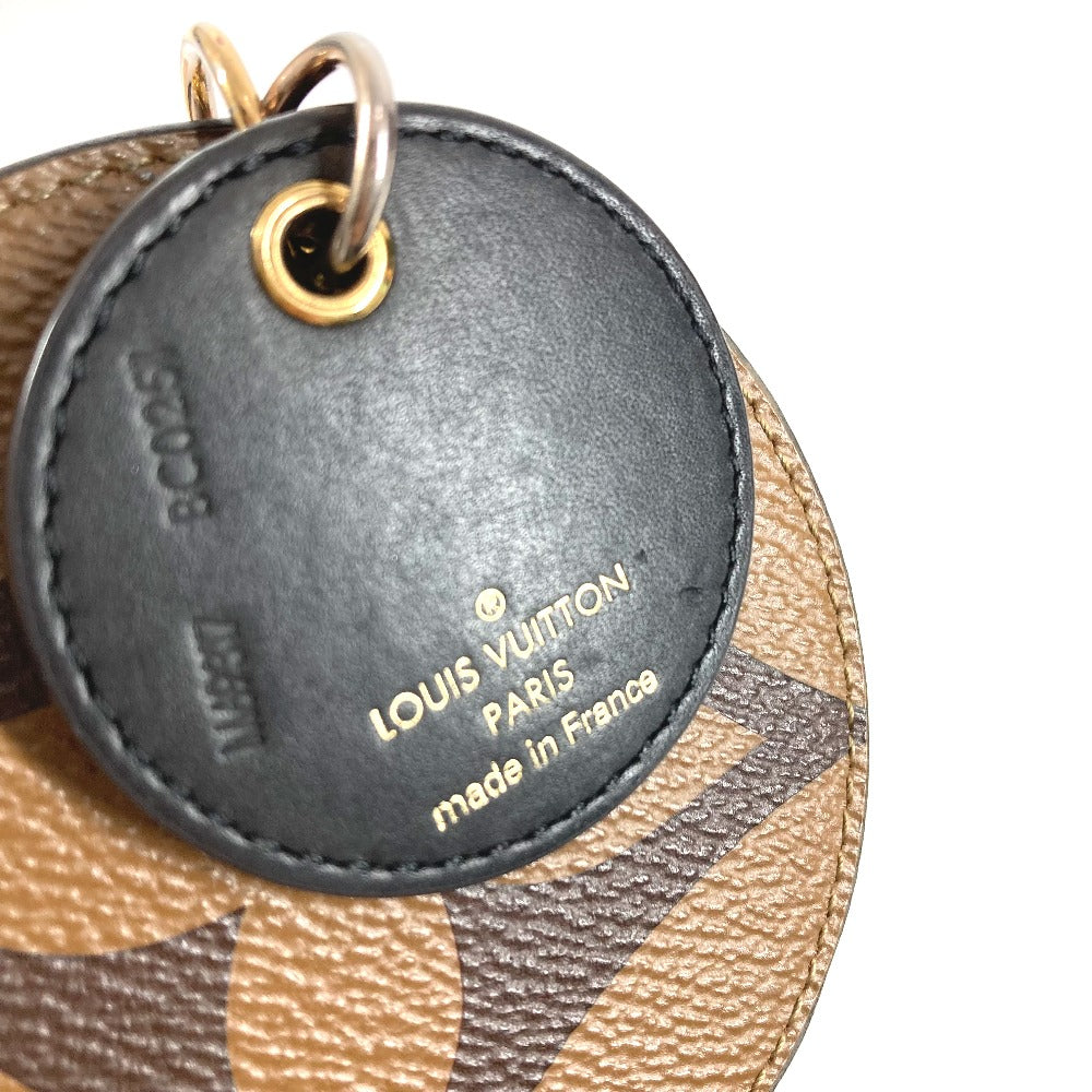 LOUIS VUITTON M69317 モノグラムジャイアント ポルトクレイリュストレ キーホルダー キーリング キーチェーン バッグチャーム モノグラムジャイアントキャンバス ユニセックス ブラウン