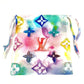 LOUIS VUITTON M76772 モノグラムウォーターカラー スパンコール マスクカバー 巾着ポーチ セット ペア マスク コットン ユニセックス マルチカラー