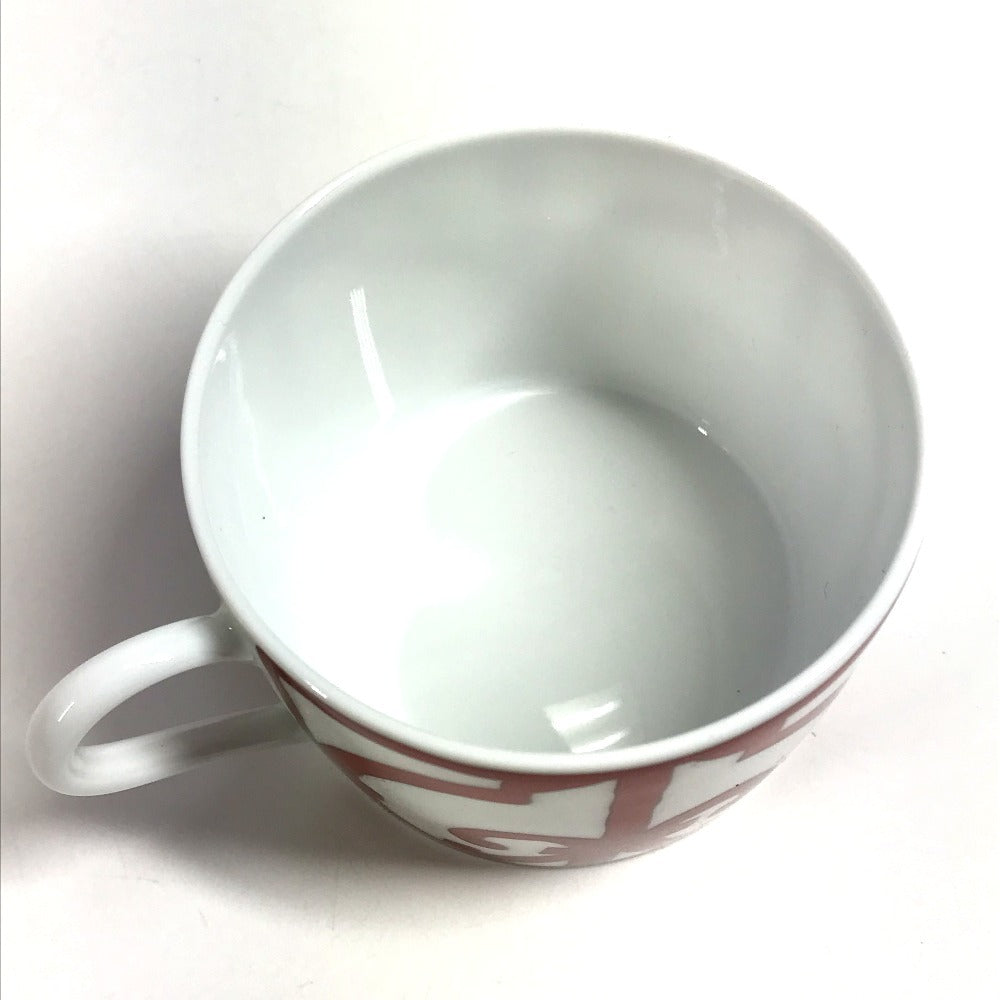 HERMES ガダルキヴィール 食器 カップ＆ソーサー 2客セット ペア 皿 コップ マグカップ コーヒーカップ ティーカップ 陶器 レディース ホワイト