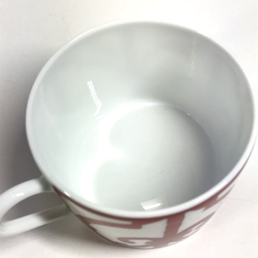 HERMES ガダルキヴィール 食器 カップ＆ソーサー 2客セット ペア 皿 コップ マグカップ コーヒーカップ ティーカップ 陶器 レディース ホワイト