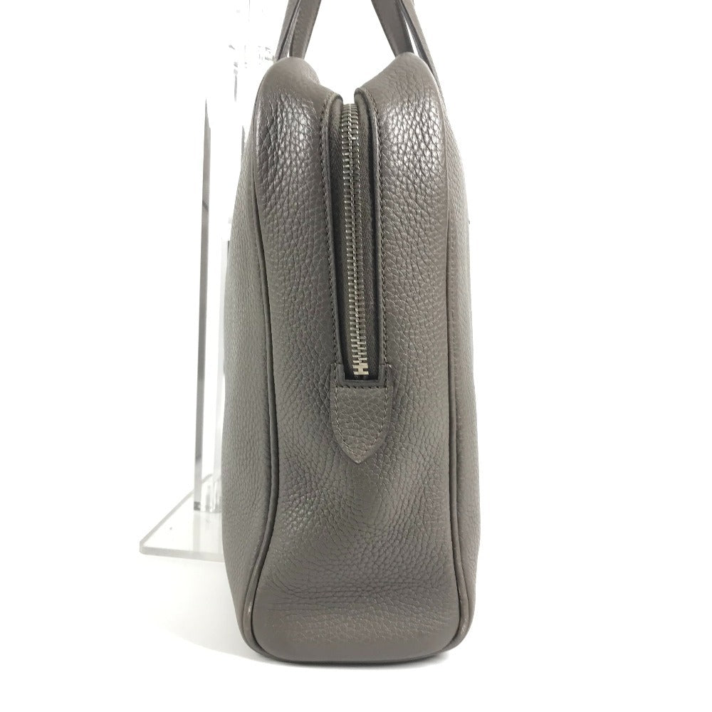 HERMES ビジネスバッグ ハンドバッグ ヴィクトリア 2 12H カバン 書類バッグ トートバッグ トリヨンクレマンス ユニセックス エタン グレー