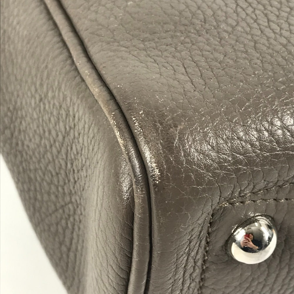 HERMES ビジネスバッグ ハンドバッグ ヴィクトリア 2 12H カバン 書類バッグ トートバッグ トリヨンクレマンス ユニセックス エタン グレー