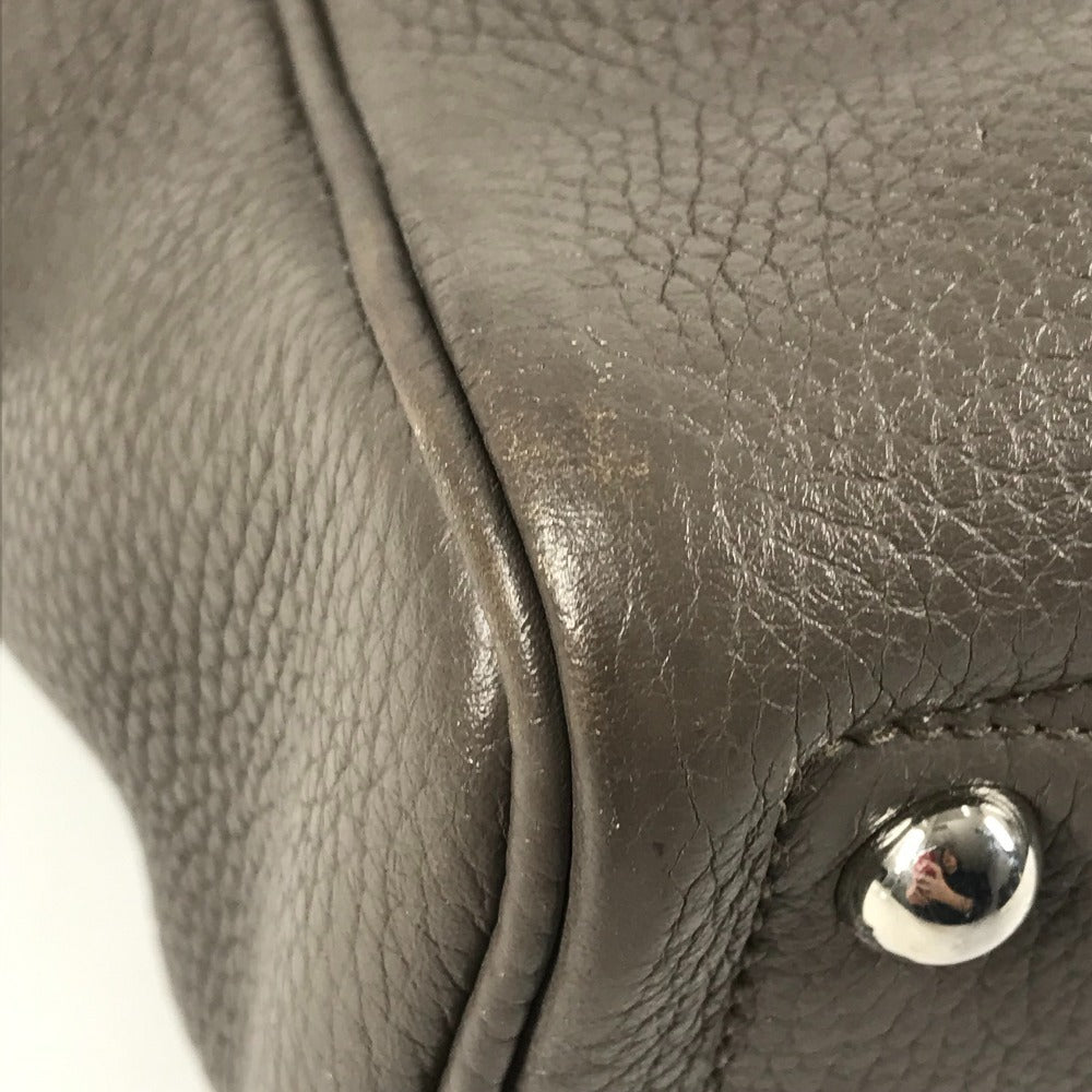 HERMES ビジネスバッグ ハンドバッグ ヴィクトリア 2 12H カバン 書類バッグ トートバッグ トリヨンクレマンス ユニセックス エタン グレー