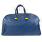 HERMES Gallop Handbag, Travel Bag, Boston Bag, Buffalo Skipper, Unisex, Blue