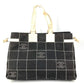CHANEL バイカラー CC ココマーク ロゴ カバン トートバッグ 肩掛け ハンドバッグ ショルダーバッグ キャンバス ユニセックス ブラック
