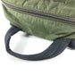 PRADA Triangle Logo Plate Bag Backpack Rucksack Nylon Unisex Khaki