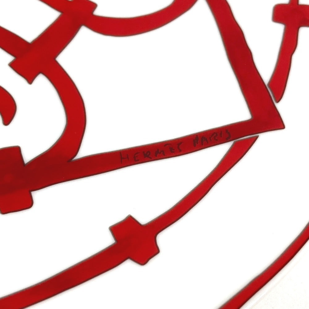 HERMES Guadalquivir 26cm Plate, Dish, Ceramic, Women's, Red