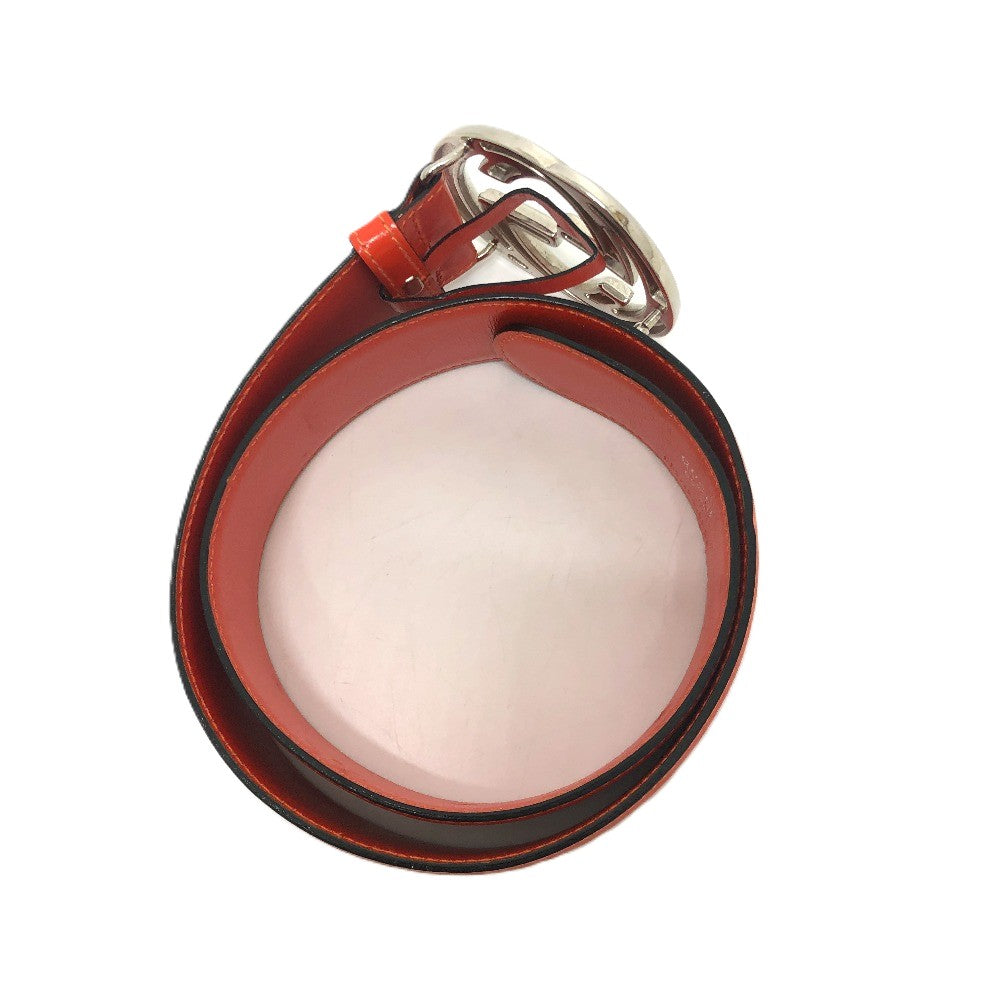 GUCCI 032 194 0979 GG ロゴ ファッション小物 ベルト ウエストベルト ベルト レザー レディース オレンジ