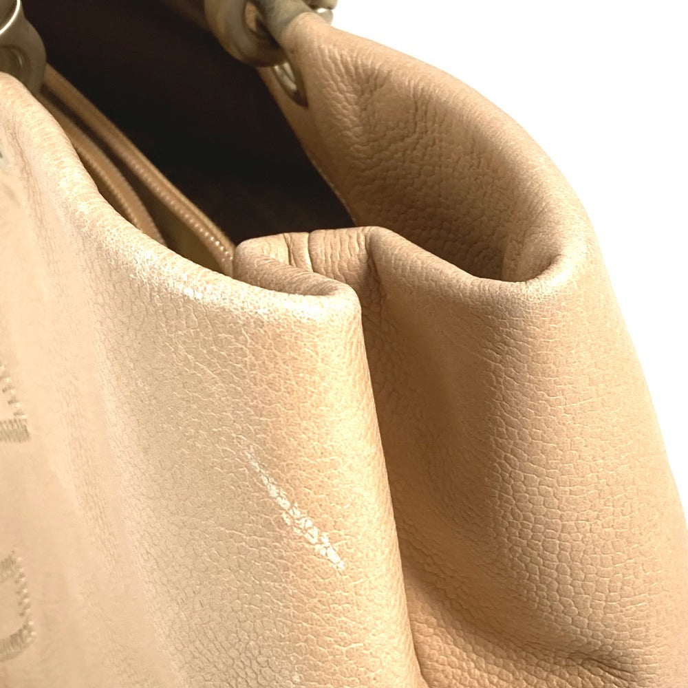 CHANEL CC ココマーク ロゴ カバン トートバッグ 肩掛け ハンドバッグ ショルダーバッグ キャビアスキン ユニセックス ベージュ