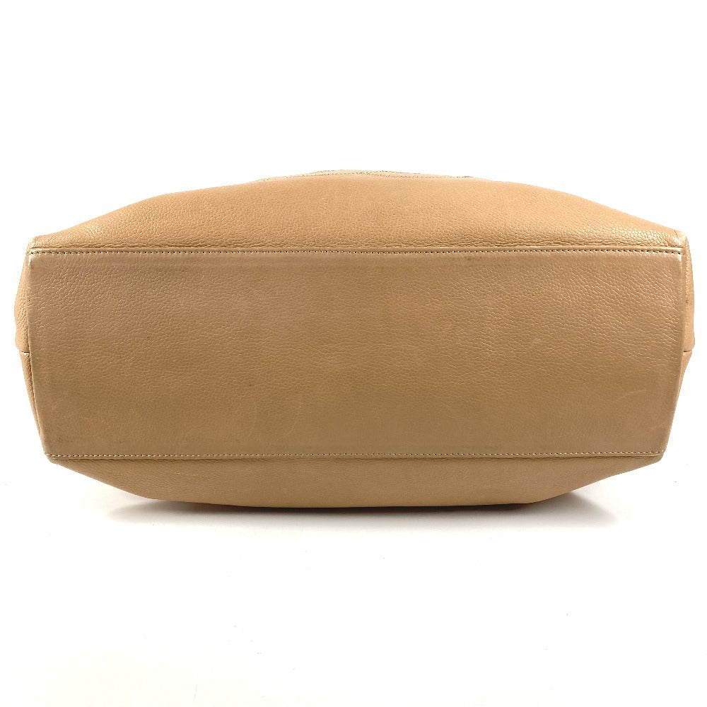 CHANEL CC ココマーク ロゴ カバン トートバッグ 肩掛け ハンドバッグ ショルダーバッグ キャビアスキン ユニセックス ベージュ