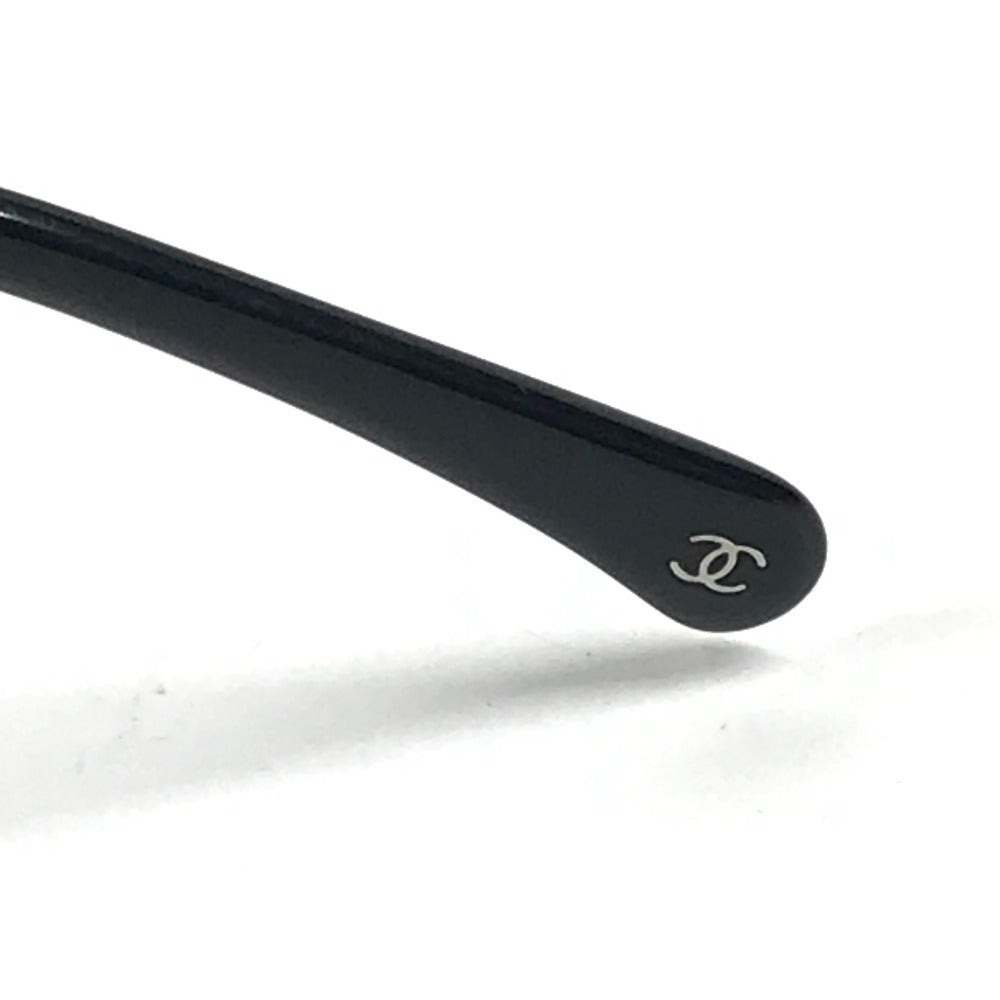 CHANEL 4242 CC Logo Coco Mark Chain Eyeglasses/Sunglasses, Plastic, Women's, Black