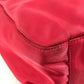 PRADA Triangle Logo Plate Plastic Handle Bag Handbag Shoulder Bag Nylon Unisex Red