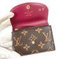 LOUIS VUITTON M41939 モノグラム ポルトモネロザリ コンパクトウォレット フラップ 2つ折り財布 モノグラムキャンバス ユニセックス フューシャ ブラウン
