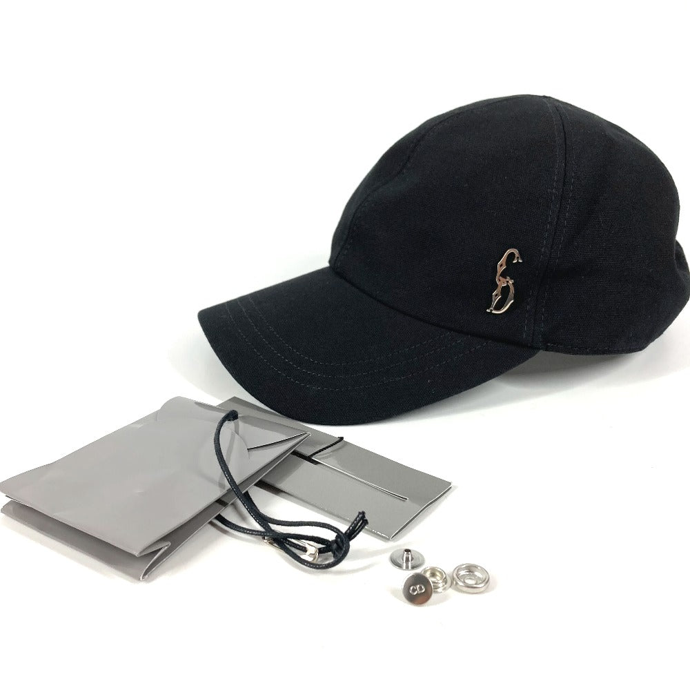 Dior 383C901A4511 CD Logo Apparel Hat Cap Baseball Cap Cotton Men's Black