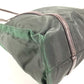 PRADA Triangle Logo Plate Handbag Tote Bag Shoulder Bag Nylon Unisex Khaki