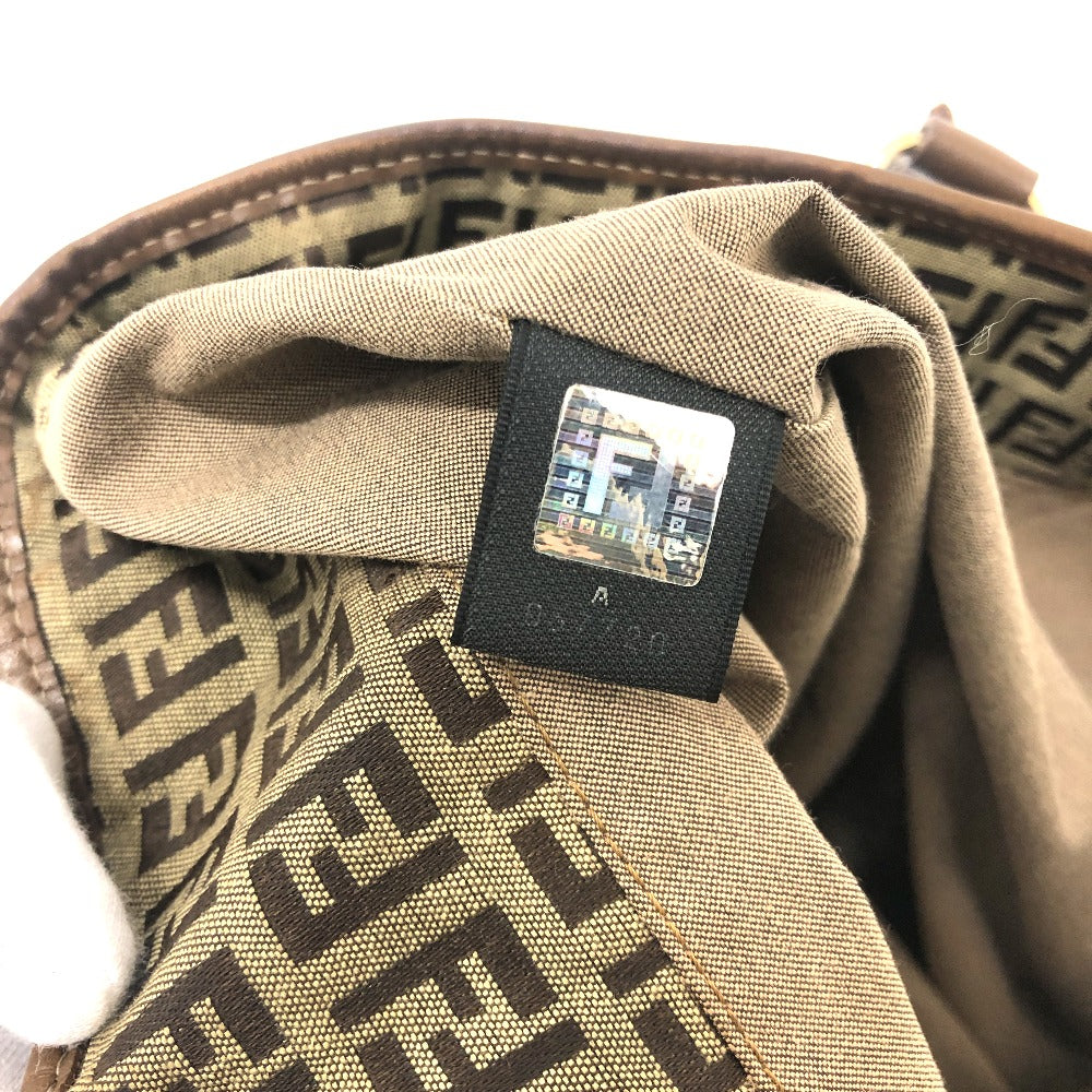 FENDI ズッキーノ カバン トートバッグ ハンドバッグ 肩掛け ショルダーバッグ キャンバス/レザー ユニセックス ベージュ