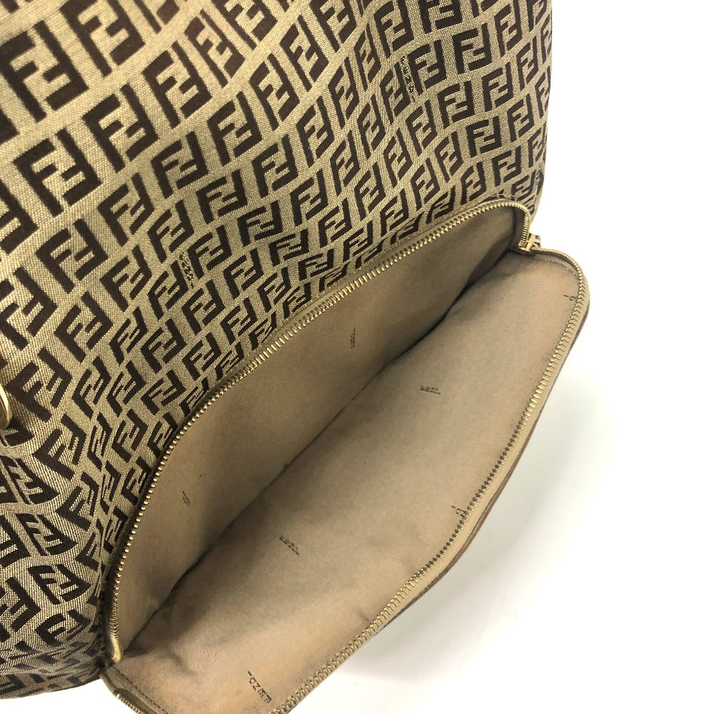 FENDI ズッキーノ カバン トートバッグ ハンドバッグ 肩掛け ショルダーバッグ キャンバス/レザー ユニセックス ベージュ