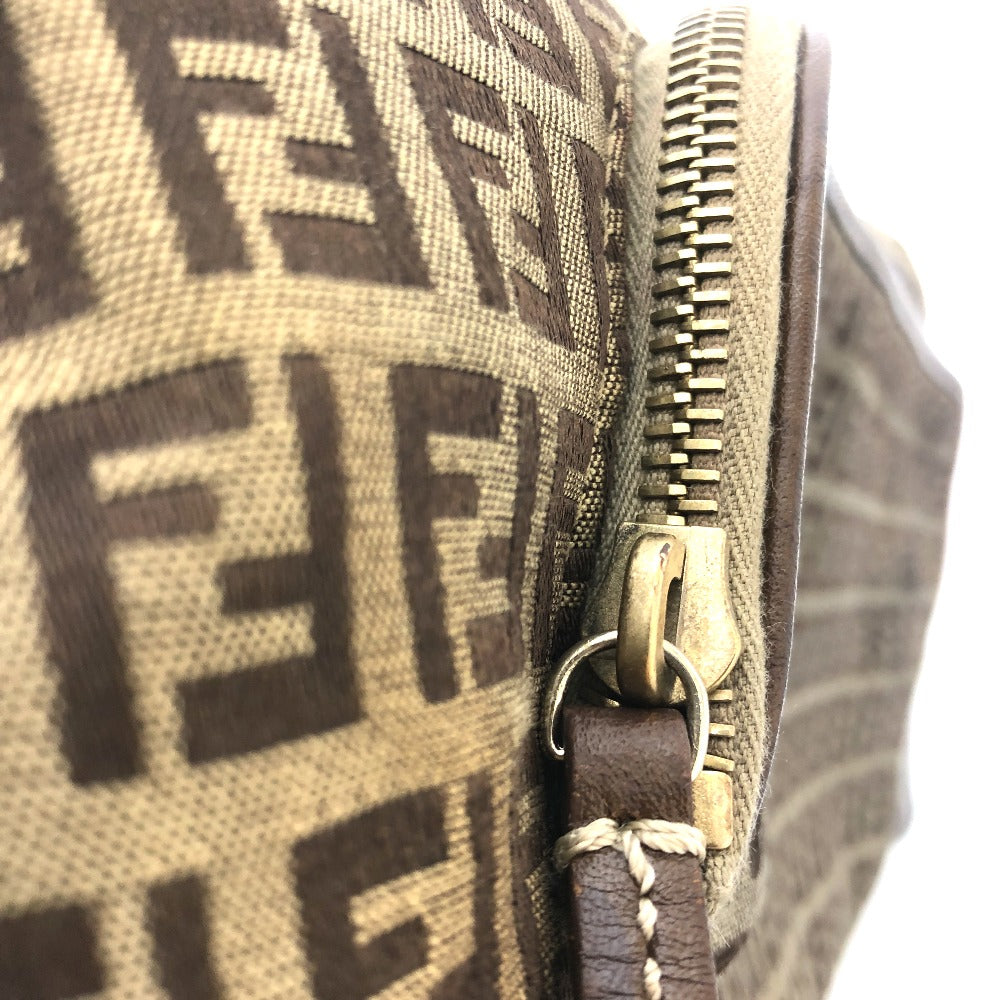FENDI ズッキーノ カバン トートバッグ ハンドバッグ 肩掛け ショルダーバッグ キャンバス/レザー ユニセックス ベージュ