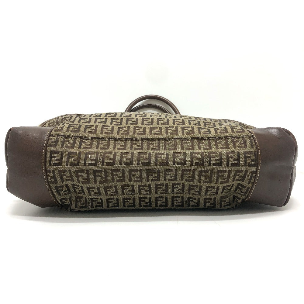 FENDI ズッキーノ カバン トートバッグ ハンドバッグ 肩掛け ショルダーバッグ キャンバス/レザー ユニセックス ベージュ