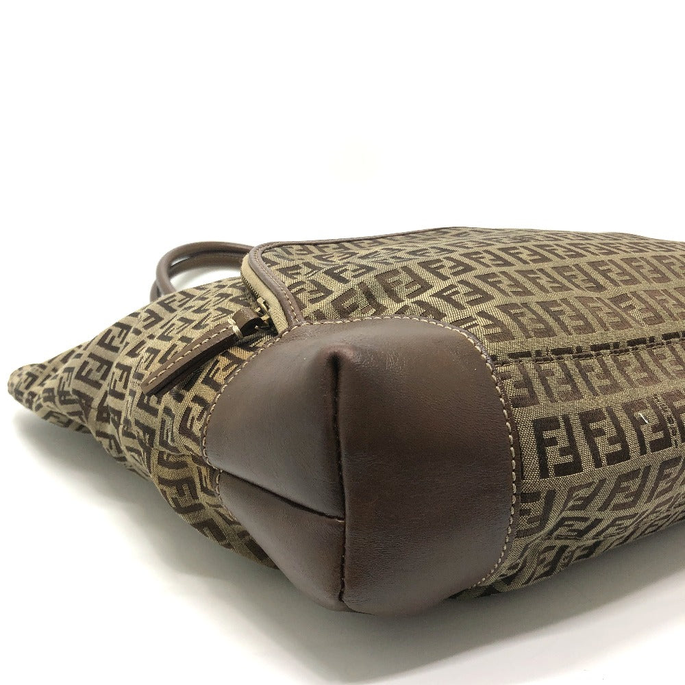 FENDI ズッキーノ カバン トートバッグ ハンドバッグ 肩掛け ショルダーバッグ キャンバス/レザー ユニセックス ベージュ