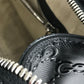 GUCCI 625774 GG Embossed Logo Bag Tote Bag Shoulder Bag Leather Unisex Black