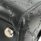 GUCCI 625774 GG Embossed Logo Bag Tote Bag Shoulder Bag Leather Unisex Black