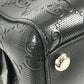 GUCCI 625774 GG Embossed Logo Bag Tote Bag Shoulder Bag Leather Unisex Black